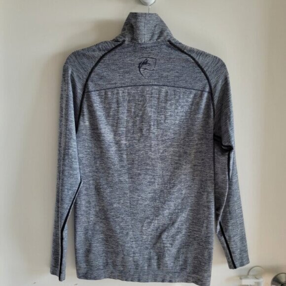 Alphalete Heathered Grey Half Zip Long Sleeve Top Size  Small - Picture 2 of 10